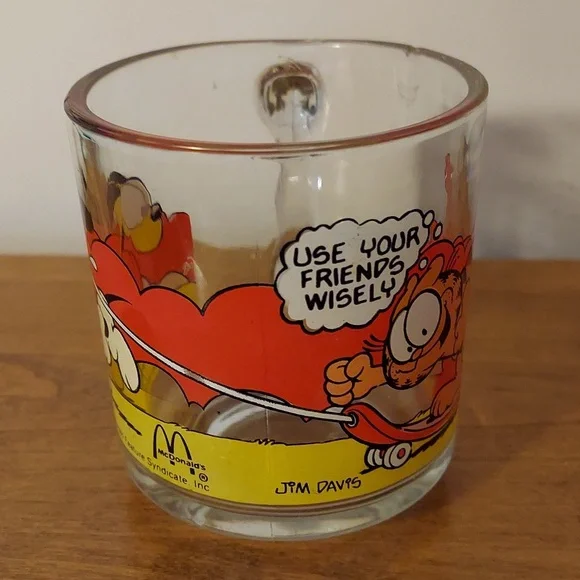 Vtg.1978 Garfield McDonald's Glass Mugs - Picture 15 of 16